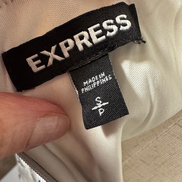 New Snake Print Mini Dress Express Black and Gray - Picture 9 of 11